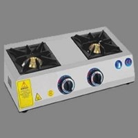 Paslanmaz çelikten imal edilmiş, 2 adet yüksek kalorili beki bulunan gümüş renkli set üstü mini ocak. Üzerinde ağır hizmet tipi siyah döküm ızgarası ve ön panelde ergonomik kontrol düğmeleri yer alan profesyonel doğalgazlı mutfak ocağı.