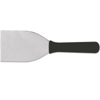 15 cm paslanmaz çelik bıçağı ve ergonomik ABS sapıyla öne çıkan tatlı ve pastane spatulası, endüstriyel mutfaklarda tepsi kazıma ve tatlı servis işlemleriniz için idealdir.