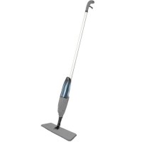 Su fısfıs aparatlı, entegre su hazneli pratik spreyli mop. 360 derece dönebilen mikrofiber başlıklı, ergonomik saplı ve tetikli yer silme sistemi. Fayans, parke ve mermer yüzeyler için uygun, kova gerektirmeyen modern temizlik mopu.