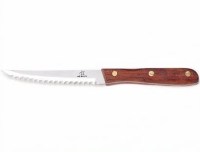 Steakhouse kalitesini sofralarınıza getiren steak bıçağı. Kaliteli paslanmaz çelikten üretilen keskin bıçağı ve rahat tutuş sağlayan ergonomik sapı sayesinde etlerinizi suyunu kaybettirmeden lif lif kolayca kesebilir, mükemmel sunumlar yapabilirsiniz.