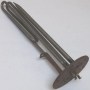 1950W gücündeki krom ısıtıcı yapısı, 6 montaj delikli siyah saç flanşı ve sağlam bağlantı noktaları ile Mekaş ve Climaks termosifonlar için özel üretilmiş orijinal ısıtıcı rezistansın detaylı yakın çekim görüntüsü.