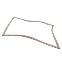 Metal İnoks endüstriyel buzdolapları için 48x57 cm ölçülerinde geçmeli tip kapak contası. Görselde ürünün esnek profil yapısı, köşe birleşim detayları ve gri renkli sızdırmazlık yüzeyi görülmektedir.
