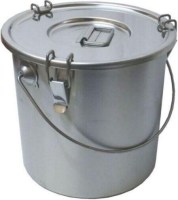 12 Litre kapasiteli sızdırmaz kilitli yemek taşıma kazanı görseli. 24x27 cm ölçülerinde, paslanmaz çelik gövdeli ve üç klipsli kilit mekanizmasına sahip sanayi tipi yemek kovası. Inox taşıma kulplu ve kapaklı profesyonel mutfak taşıma ekipmanı kovası ürü