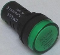 Yeşil Elektrik Lambası:22 mm.lik pano tipi elektrik lambaları 2 cm.lik makina elektriğini gösteren göz lambalarından bu yeşil renkli lamba ledli iç aydınlatmasıyla lambada eşit yanma sağlar.220 Voltla çalışır - Yeşil elektrik lambası satışı 0212 2536412
