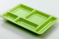 GSS-02/P Renkli Çocuk Tabldot Tabağı: 36x24.5 cm ölçülerinde, 5 bölmeli, parlak yüzeyli plastik yemek tabağı. Kreş ve anaokullarına özel, gıda uyumlu ve bulaşık makinesinde yıkanabilir dayanıklı tasarım. #TabldotTabağı #ÇocukTabldot #KreşMutfak #GSS02P