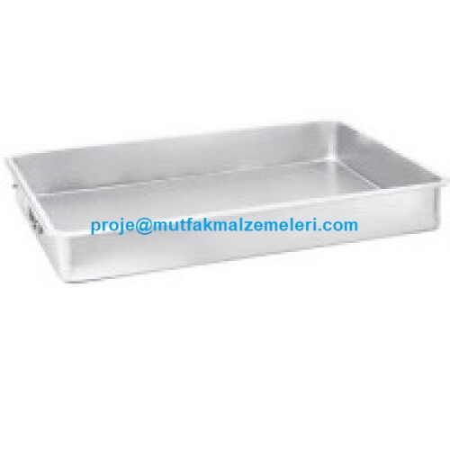 Krom çelikten ısıya dayanıklı sacla üretilen 50x70x5 cm sanayi tipi yapışmaz çelik fırın tepsisi. Su böreği ve derin yemekler için ideal endüstriyel fırın tepsisi satışı. Kargo ile gönderim imkanıyla hemen sipariş verin.